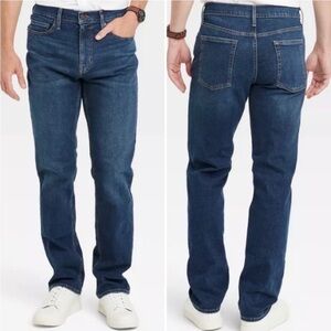 Goodfellow & Co Men’s Straight-Leg Dark Blue Jeans 36Wx32L